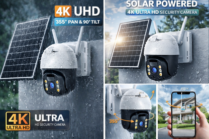 4K Solar Powered Outdoor Wireless CCTV Camera