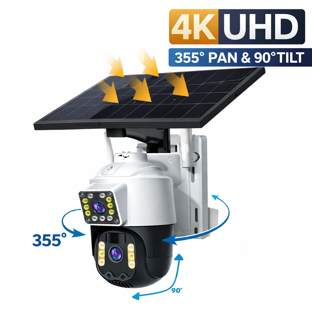 4K Solar Powered Outdoor Wireless CCTV Camera