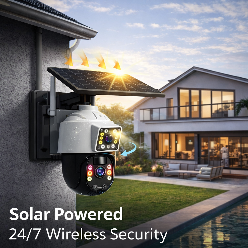 4K Solar Powered Outdoor Wireless CCTV Camera