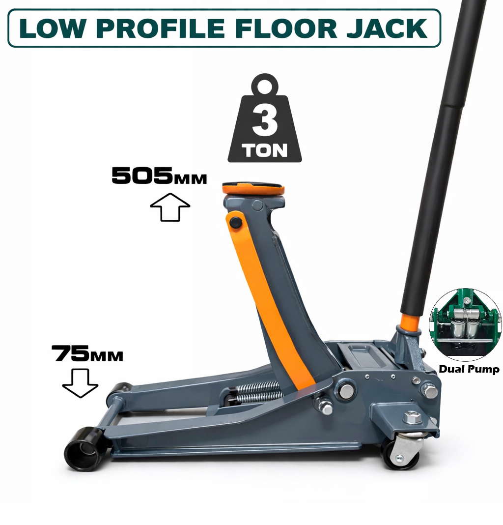 Super Low Profile Hydraulic Trolley Jack 3000kg