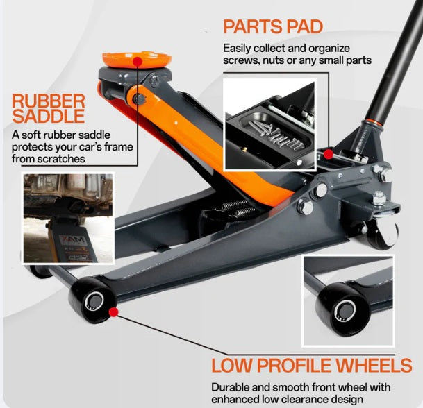 Super Low Profile Hydraulic Trolley Jack 3000kg