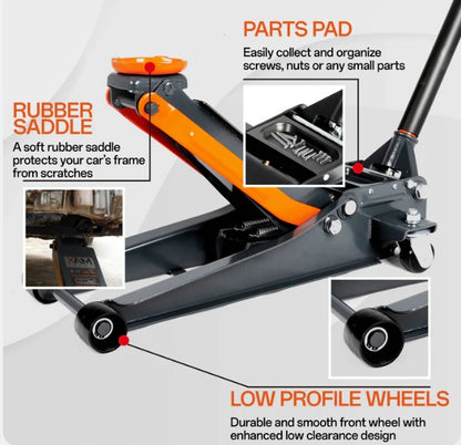 Super Low Profile Hydraulic Trolley Jack 3000kg