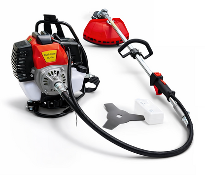 52cc 2-Stroke Petrol Backpack Line Trimmer 2-in-1