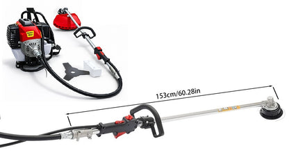 52cc 2-Stroke Petrol Backpack Line Trimmer 2-in-1