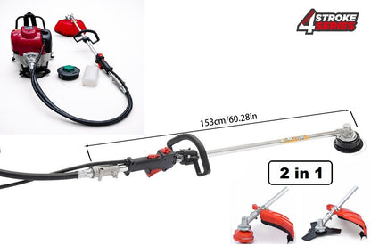 36cc 4-Stroke Engine Petrol Backpack Line Trimmer 2-in-1