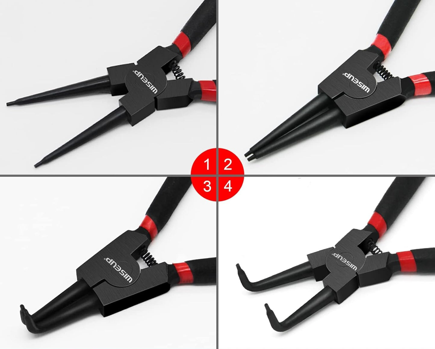 WISEUP Circlip Snap Ring Pliers Set