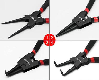 WISEUP Circlip Snap Ring Pliers Set