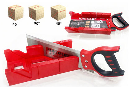 WISEUP 325mm Mitre Box & Tenon Saw Set
