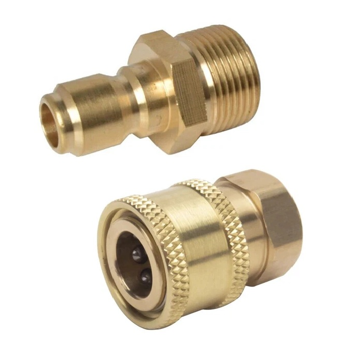 Pressure Washer Fitting Adapter Set M22 - 1/4 Inch Quick Connect