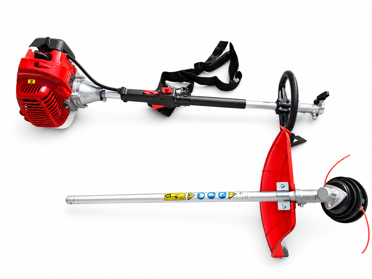 52cc 2-Stroke Engine - Split Shaft Petrol Line Trimmer 2 in 1