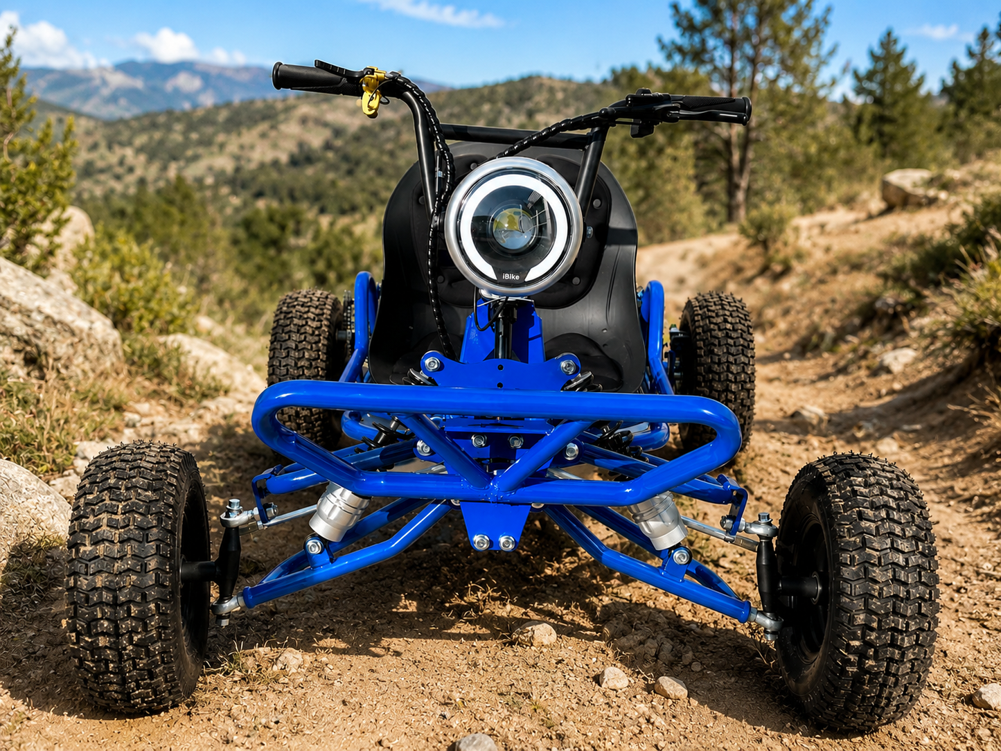 63cc 2-Stroke Off Road Go Kart - Blue