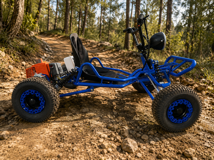 63cc 2-Stroke Off Road Go Kart - Blue