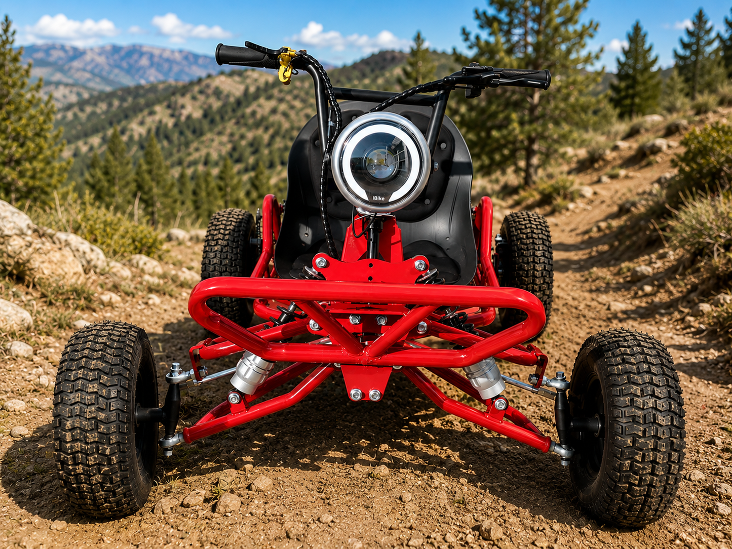 63cc 2-Stroke Off Road Go Kart - Red
