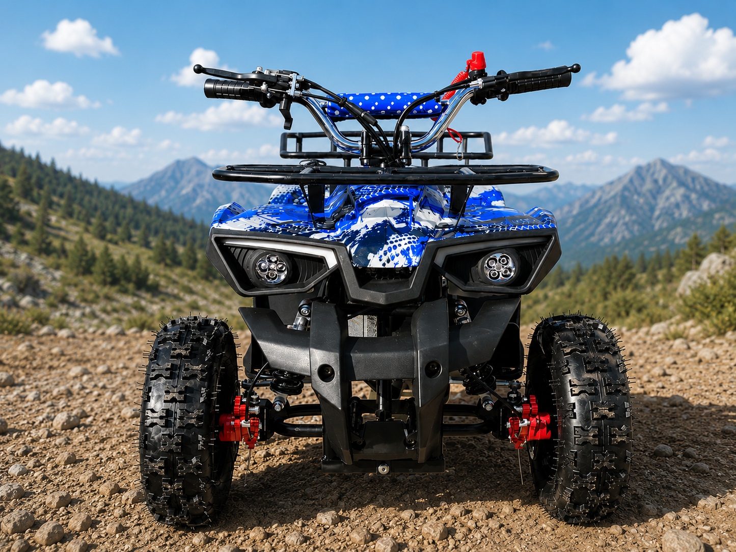 49cc 2-Stroke Kids ATV Quad Bike - Blue