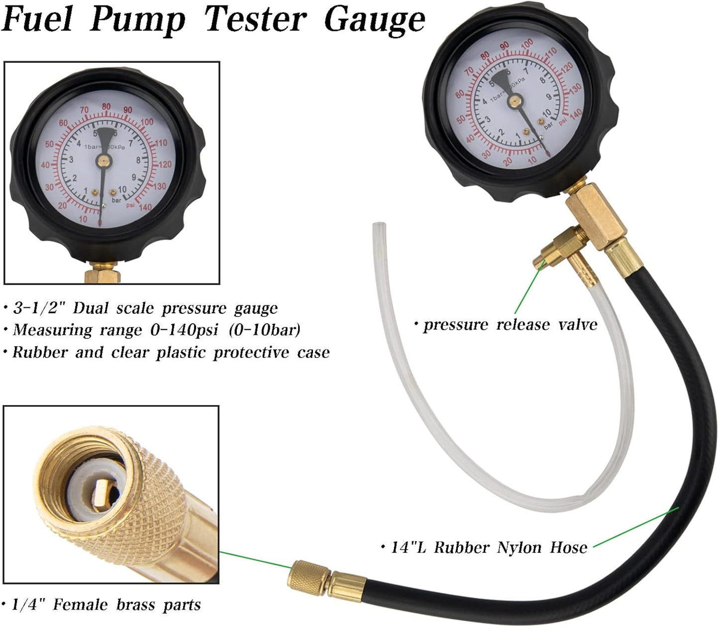 Comprehensive Fuel Injection Pump Pressure Tester Kit