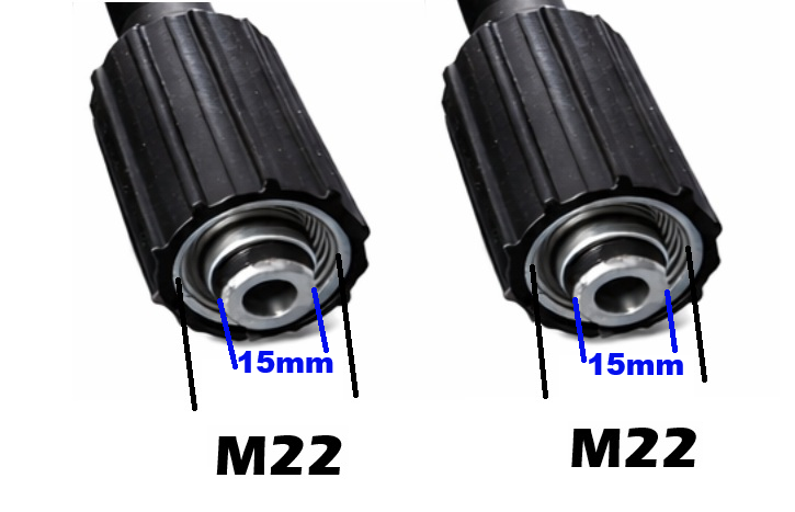 Braided Heavy Duty M22 - M22 15M Pressure Washer Hose
