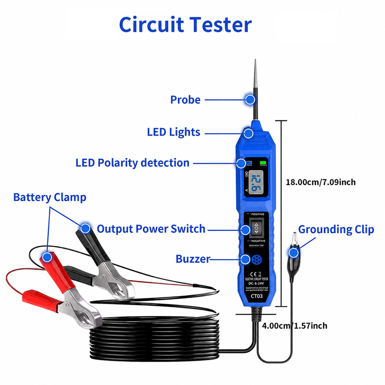 Automotive Circuit Tester 12V/24V