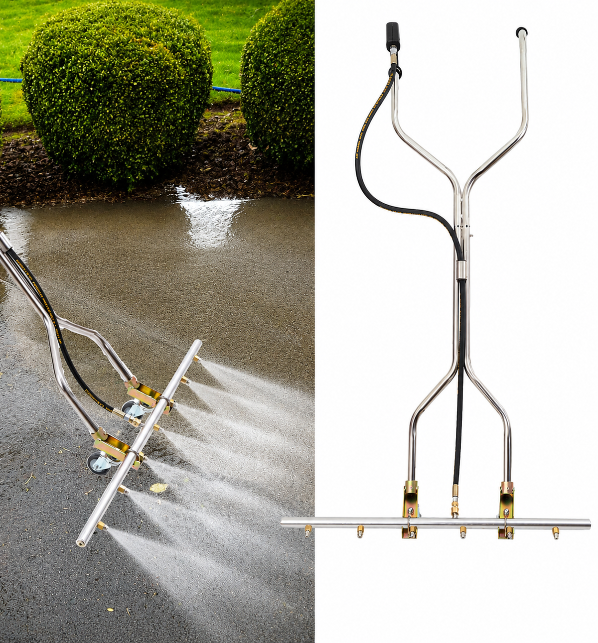 4000 PSI 39 Inch Pressure Washer Attachment Water Broom