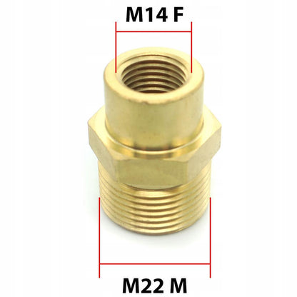 Pressure Washer Fitting Adapter M22 Male - M14 Female