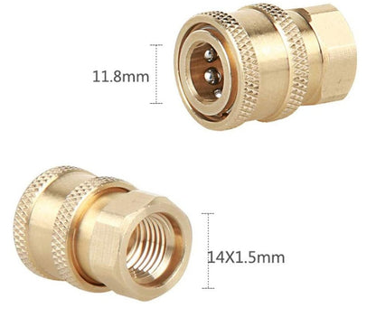 Pressure Washer Fitting Adapter Female M14 - 1/4 Inch Quick Connect