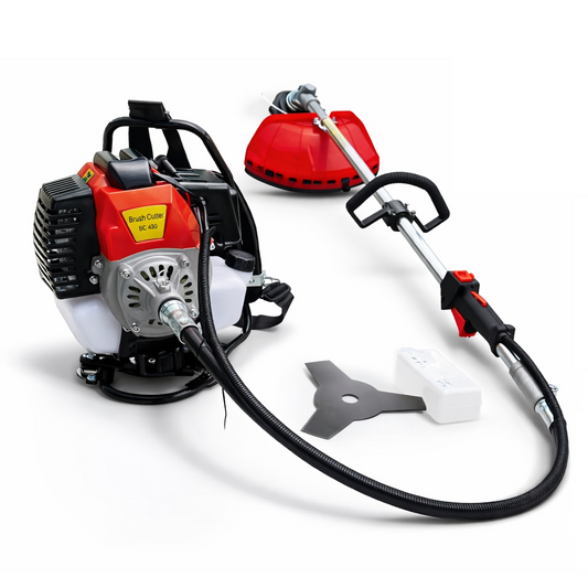 52cc 2-Stroke Petrol Backpack Line Trimmer 2-in-1