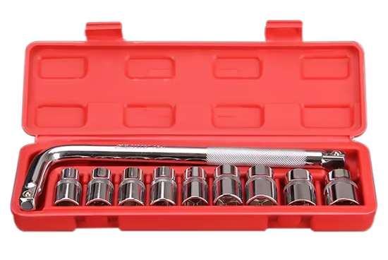 Metric Socket Wrench Set 1/2 Inch Drive - 10 Piece