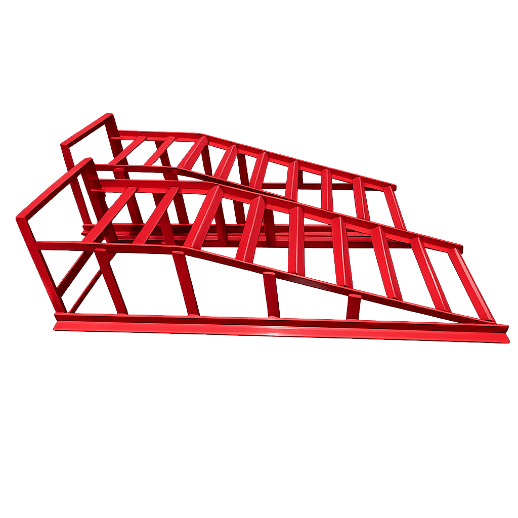 Steel Powder Coated Car Ramps Set 2000kg
