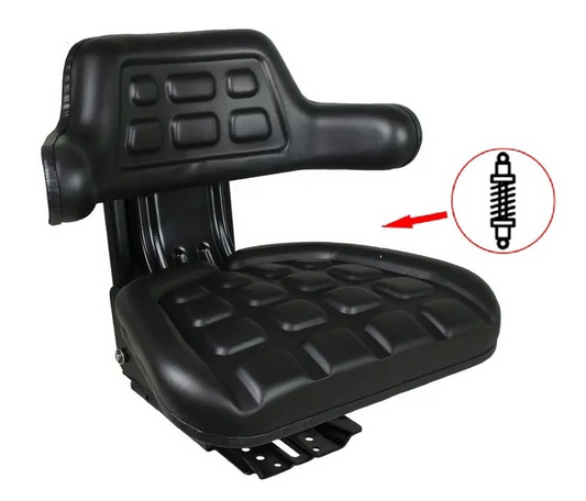 Suspension Forklift and Ride On Mower Seat With Armrests