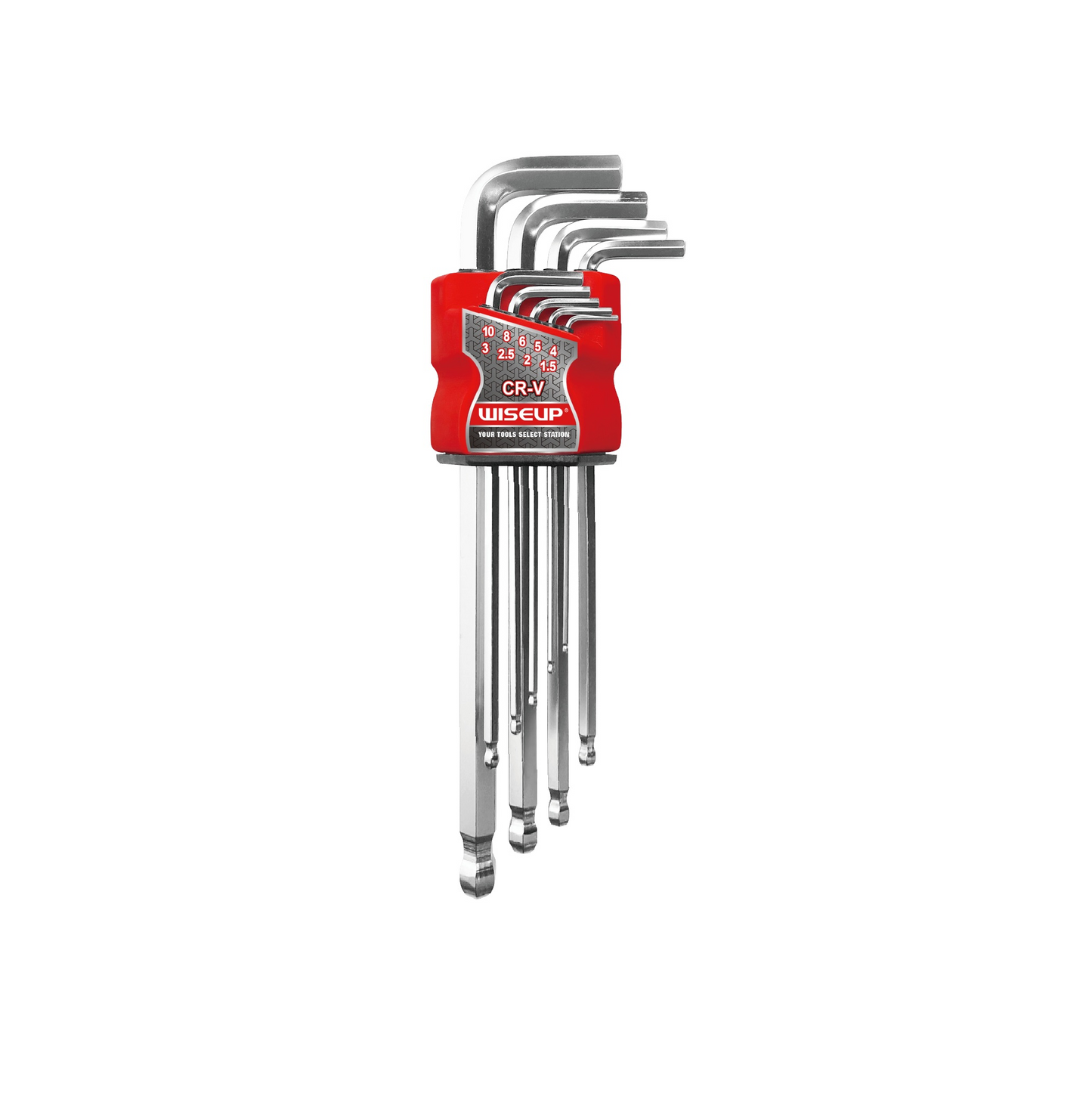 WISEUP Extra Long Hex Key Set - 9 Piece